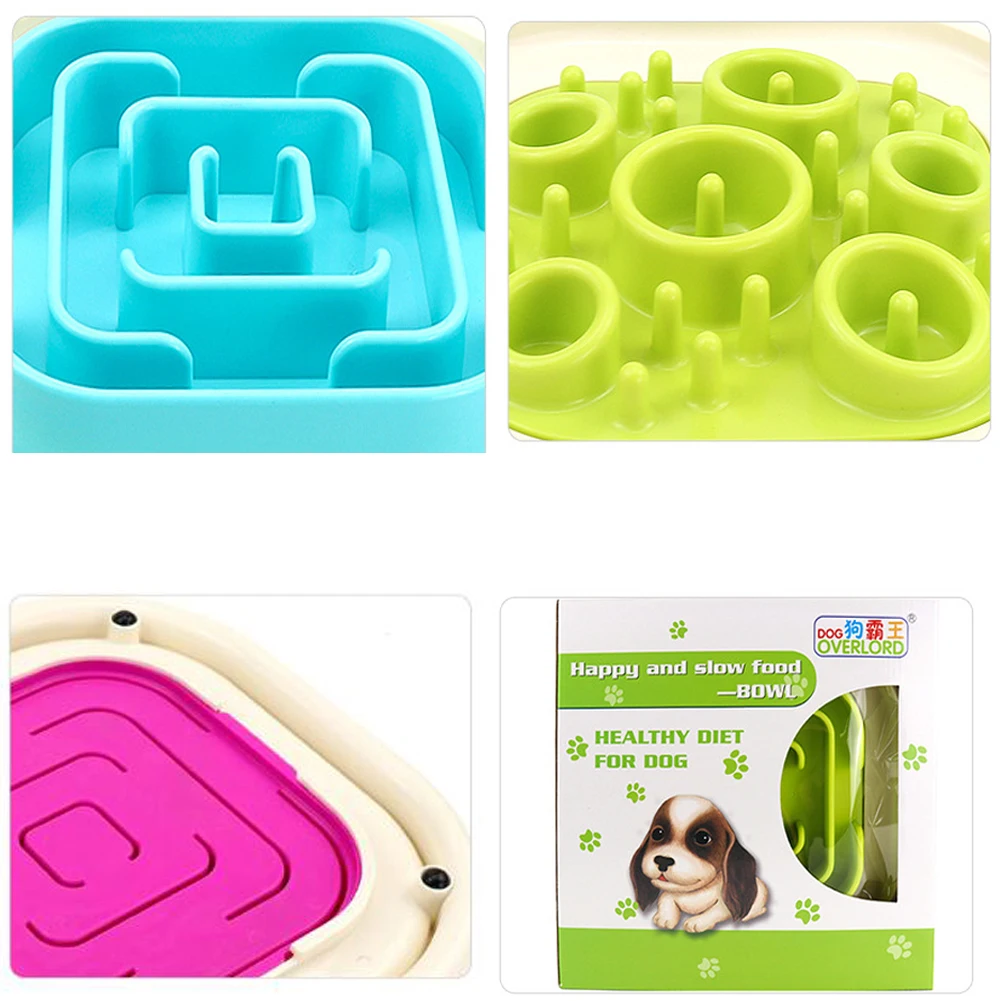 Cuencos antideslizantes para alimentación de perros y cachorros, comedero para gatos, plato de viaje de plástico, contenedor de comida - imagen 5