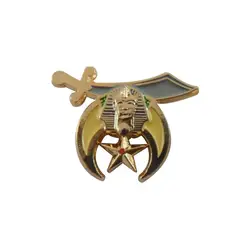 Alfiler de solapa esmaltado Shriner – Broche masónico para chaqueta