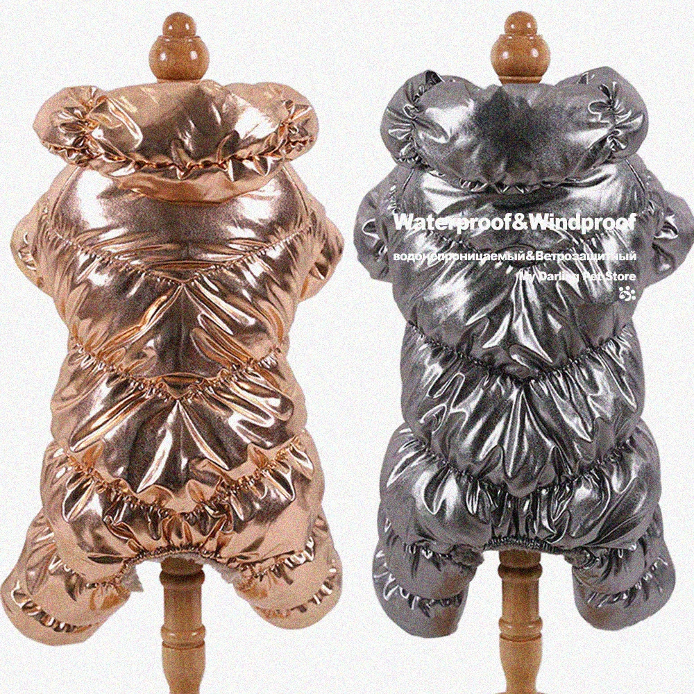 Ropa impermeable de felpa gruesa para perros pequeños y grandes, ropa de invierno para perros, Chihuahua, Pug, York, 2020