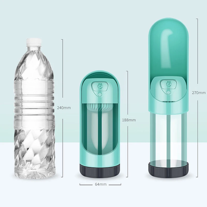 Bebedero portátil para perros y gatos, botella de agua controlable para cachorros pequeños, suministros para mascotas, accesorios - imagen 4