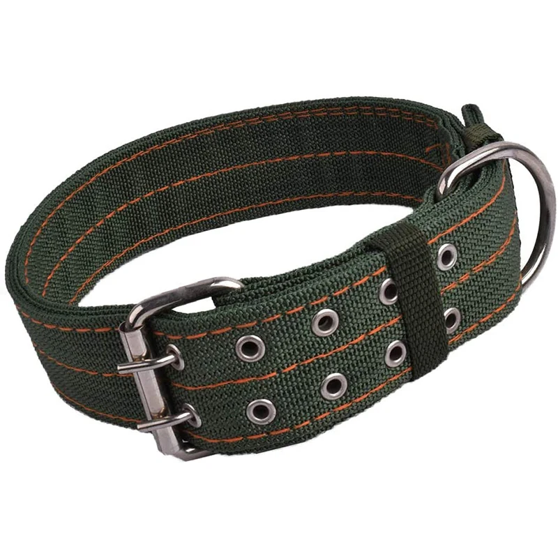 Benepaw-Collar de nailon duradero para perro, ajustable, cómodo, con hebilla de Metal de 2 filas, para entrenamiento táctico, para perros medianos y grandes - imagen 4
