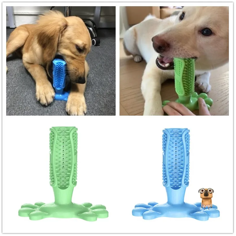 Cepillo de dientes para perro, juguete de pasta de dientes para comida de perro, multidiente de goma para mascotas, accesorios para cachorros pequeños, medianos y grandes, superventas, novedad - imagen 3