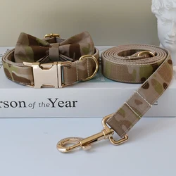 Collar y correa camuflaje para perros grandes – Pitbull, Bulldog, Beagle
