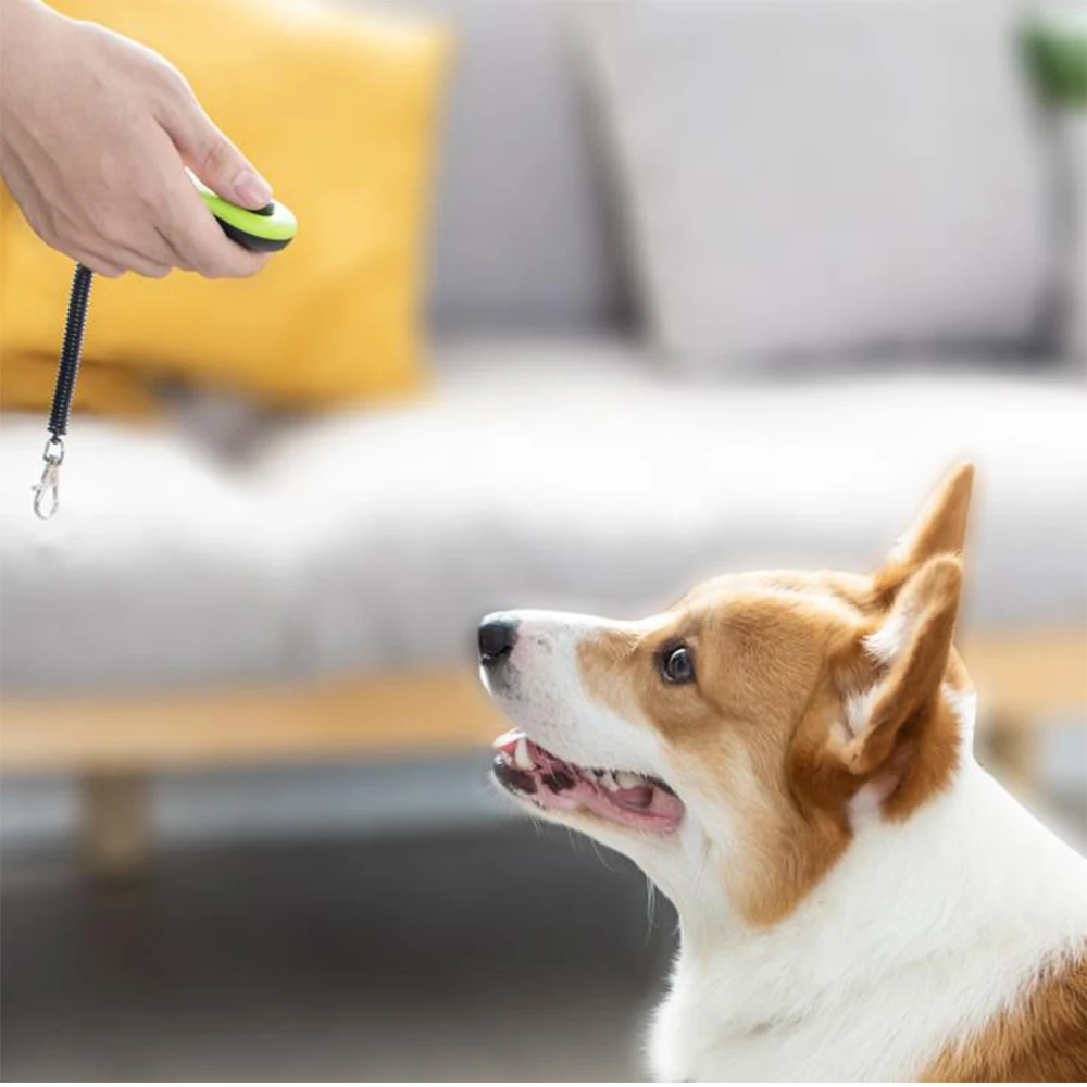 Clicker de entrenamiento para perros 2 en 1 con llavero con silbato para entrenamiento de comportamiento de obediencia, entrenador de mascotas para perros, gatos, cachorros, suministros para mascotas - imagen 3