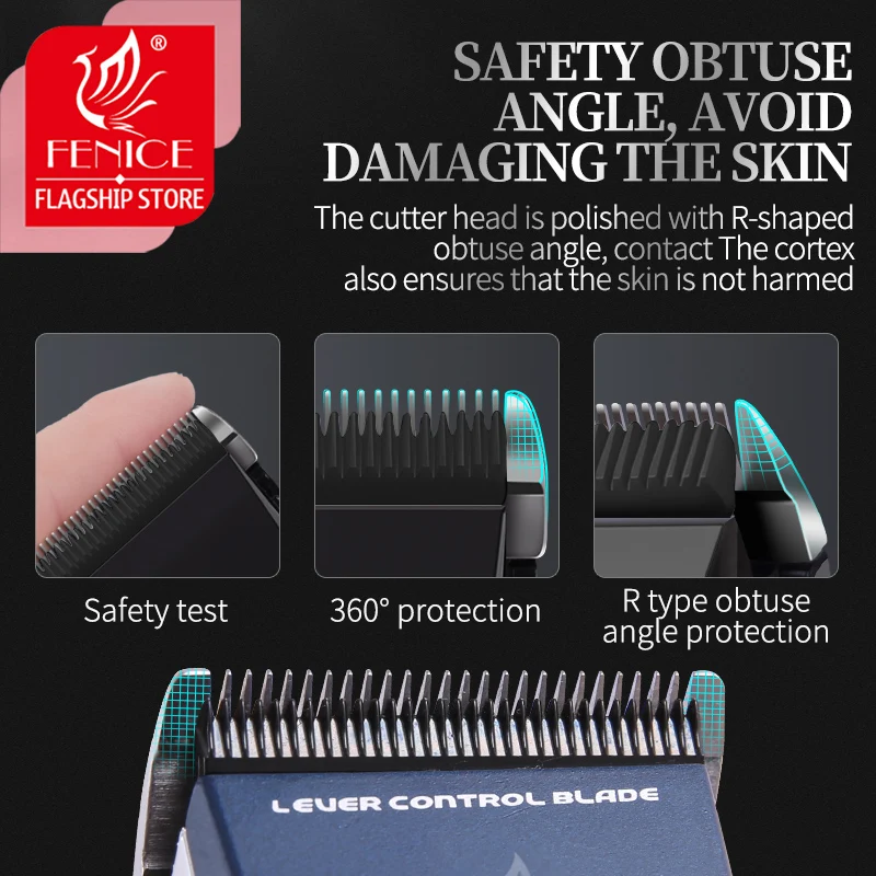 Fenice-cortadora eléctrica para mascotas, Kit de aseo, cortadora de pelo recargable para perros y gatos, juego de afeitadora, corte de pelo de animales - imagen 2