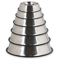 Cuenco antideslizante acero inoxidable para perro y gato