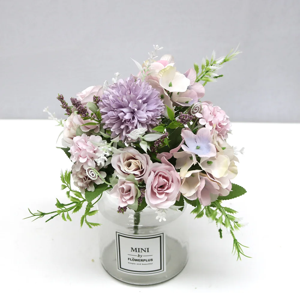 Flores artificiales, peonías de seda, accesorios nupciales, flores decorativas de boda, decoraciones navideñas - imagen 3