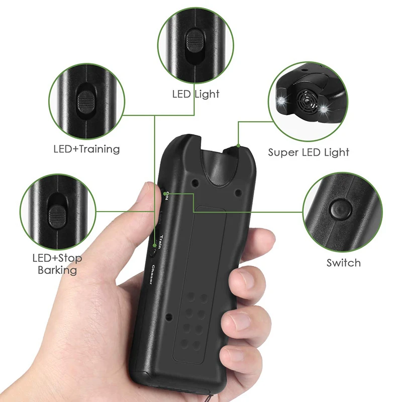 Benepaw-repelente ultrasónico para perros, dispositivo antiladridos eficiente, disuasorio para perros, entrenamiento de comportamiento de mascotas, Control seguro para dejar de ladrar - imagen 3