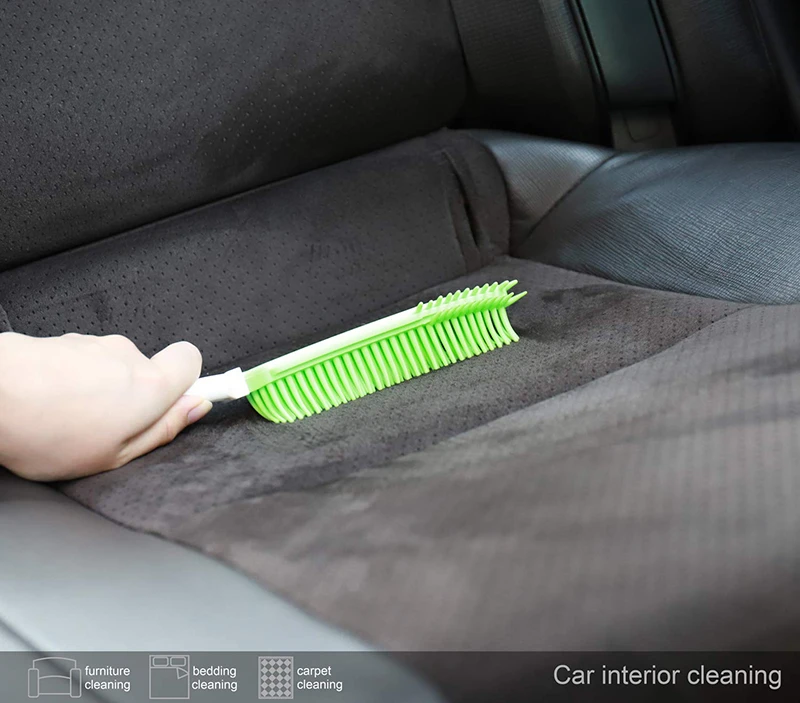 Benepaw-cepillo de pelo para perro, limpiador eficiente de silicona suave para masaje de mascotas, eliminador de pelo portátil, para muebles, Interior de coche y alfombra - imagen 4