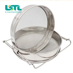 Filtro de miel con doble malla de acero inoxidable para apicultura