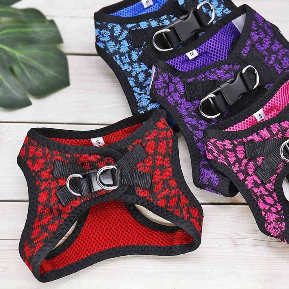 Conjunto de arnés y correa transpirable para perro, chaleco de malla reflectante para cachorros, correas de plomo para Chihuahua, perros pequeños - imagen 2