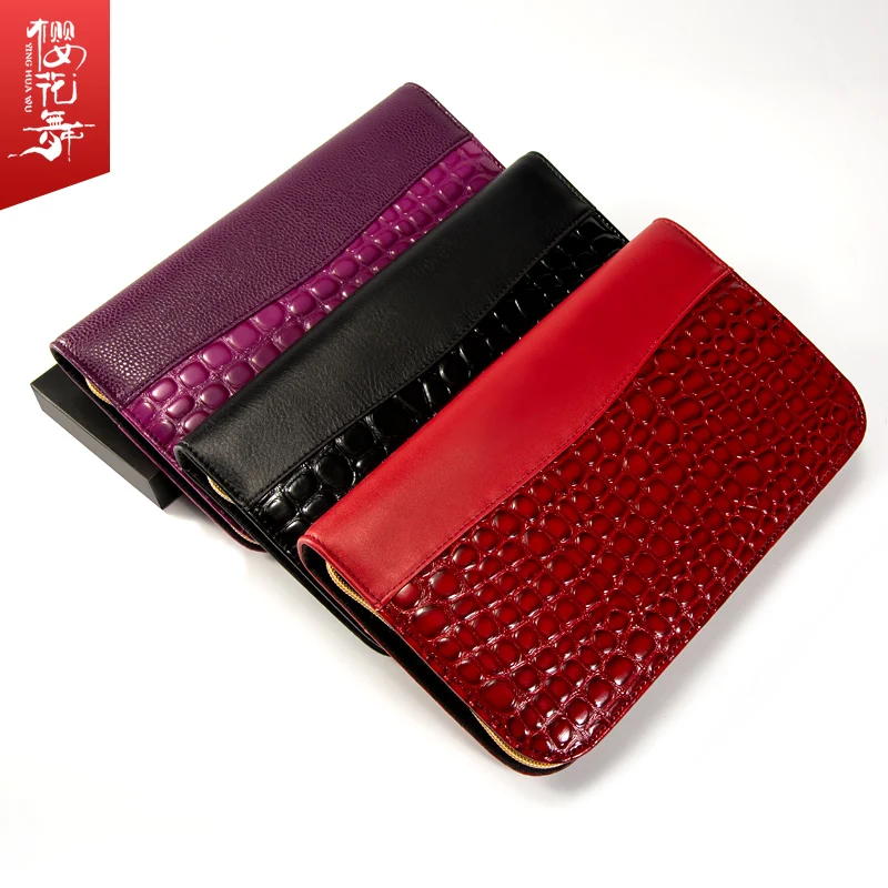 Juego de bolsa de tijeras negra para esteticista de mascotas profesional, solución de almacenamiento de 5 piezas de imitación de cuero de cocodrilo de gran capacidad - imagen 2