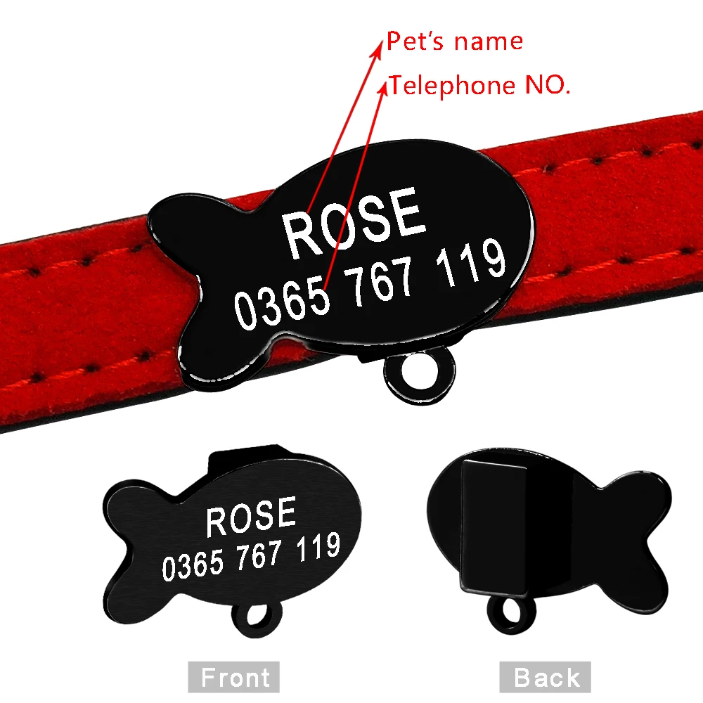 Placa identificativa con campana para collar de perro y gato - imagen 2