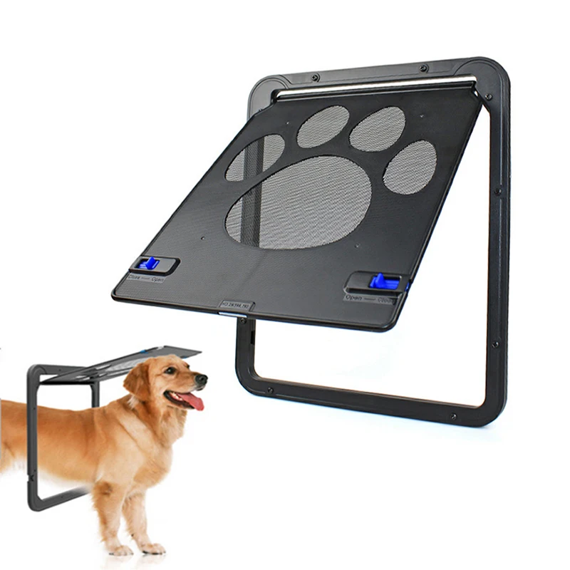 Puerta de seguridad para mascotas, pantalla magnética bloqueable para exteriores, ventana para perros y gatos, entrada libre, bonita y fácil de instalar, nueva - imagen 2