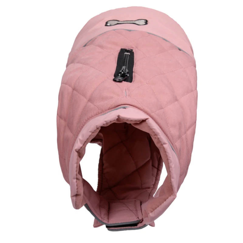 Benepaw-abrigo Reversible de invierno para perro, chaqueta reflectante ajustable para mascotas, ropa para perros pequeños, medianos y grandes, hueso - imagen 5