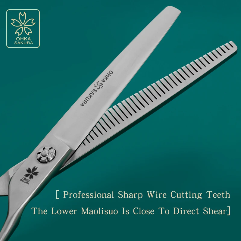 ProfessionalVG10 Material importado tijeras de peluquería para perros belleza diente adelgazamiento tijeras de corte de pelo para cerrar el cabello cantidad directa de cizalla - imagen 4