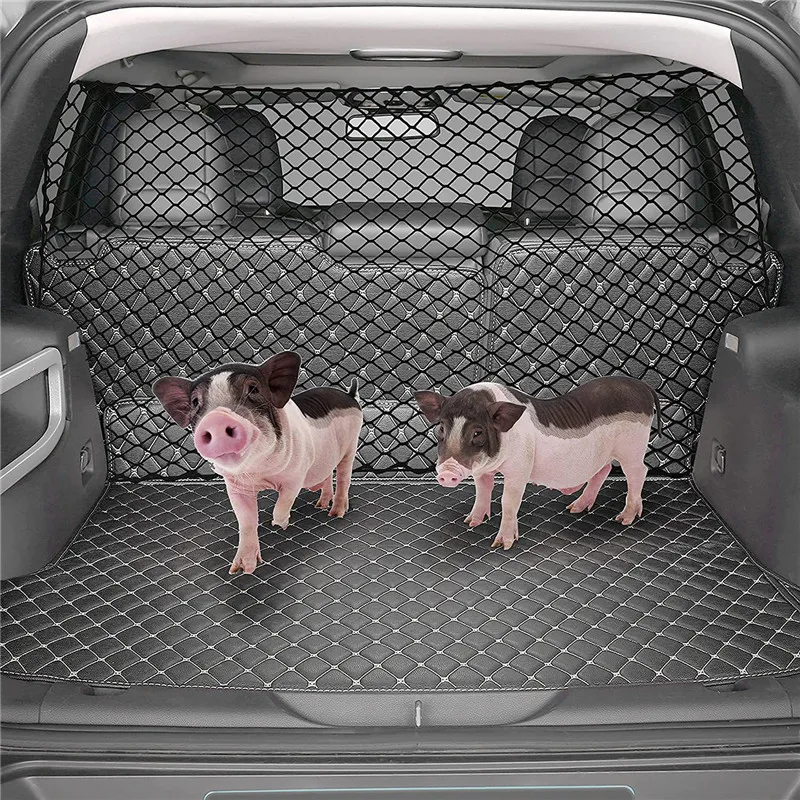 Barrera transportadora para perros, barrera para maletero, accesorios de viaje, red de protección para perros, transportador de mascotas para coche para Hatchback SUV, red segura de malla - imagen 3