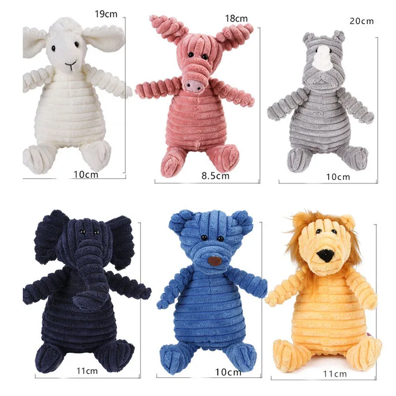 Juguetes de pana para perros pequeños y grandes, juguete chirriante de peluche para perros, juguetes para masticar para cachorros, juguete para mascotas resistente a mordeduras para perros chirriantes - imagen 5