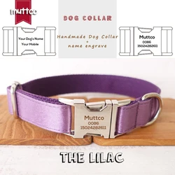 Collar para perro con hebilla grabada y placa identificativa 5 tallas