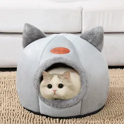 Cama nido térmica para gatos – Cueva acolchada de invierno