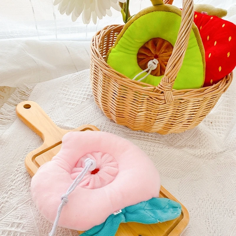 Collar isabelino de algodón con forma de aguacate y tostada suave para perros y gatos, Collar curativo ajustable para heridas, previene la mordida, anillo para el cuello para mascotas - imagen 2