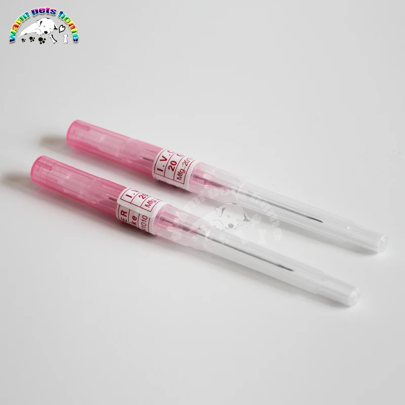 Cánula I.V esterilizada para perros y gatos, catéter IV desechable de 20G, 24G, 26G, suministros veterinarios, 10-50 Uds. - imagen 5
