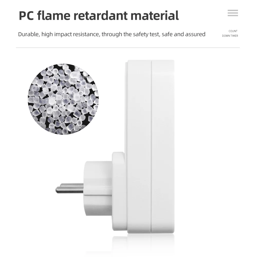 Temporizador electrónico TM04 LED 16A 1h-10h, temporizador de Cuenta atrás, interruptor, toma de corriente, Control de tiempo enchufable para aparato eléctrico de cocina - imagen 5