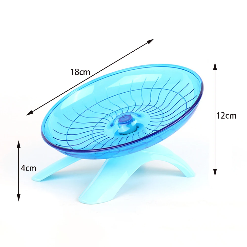 Rueda para correr con eje de acero silencioso para hámster, erizo, rata, Animal PEQUEÑO, platillo volador, disco para correr, juguete, accesorios para hámster - imagen 2