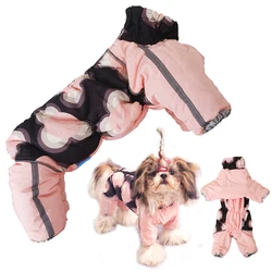 Mono impermeable reflectante para perros pequeños – Abrigo de nieve