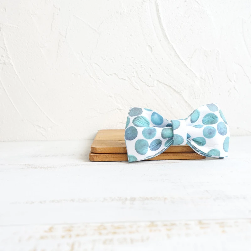 Pajarita para perros con burbujas azules, accesorio para Collar de mascotas, suministros para cachorros y gatos, herramientas de aseo para perros, pajaritas decorativas desmontables - imagen 2