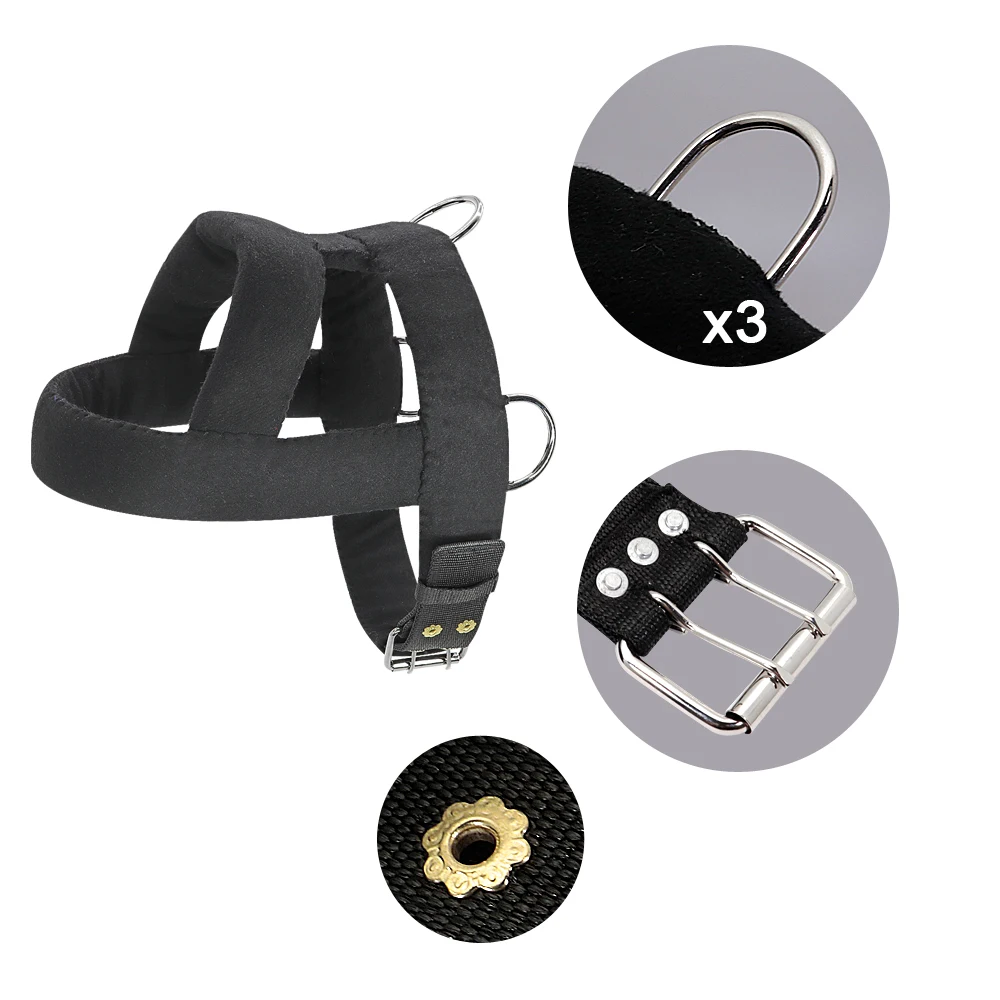 Arnés y correa de tracción de peso para perros, arnés acolchado suave con cuerda de plomo duradera, entrenamiento de perros grandes Pitbull - imagen 3