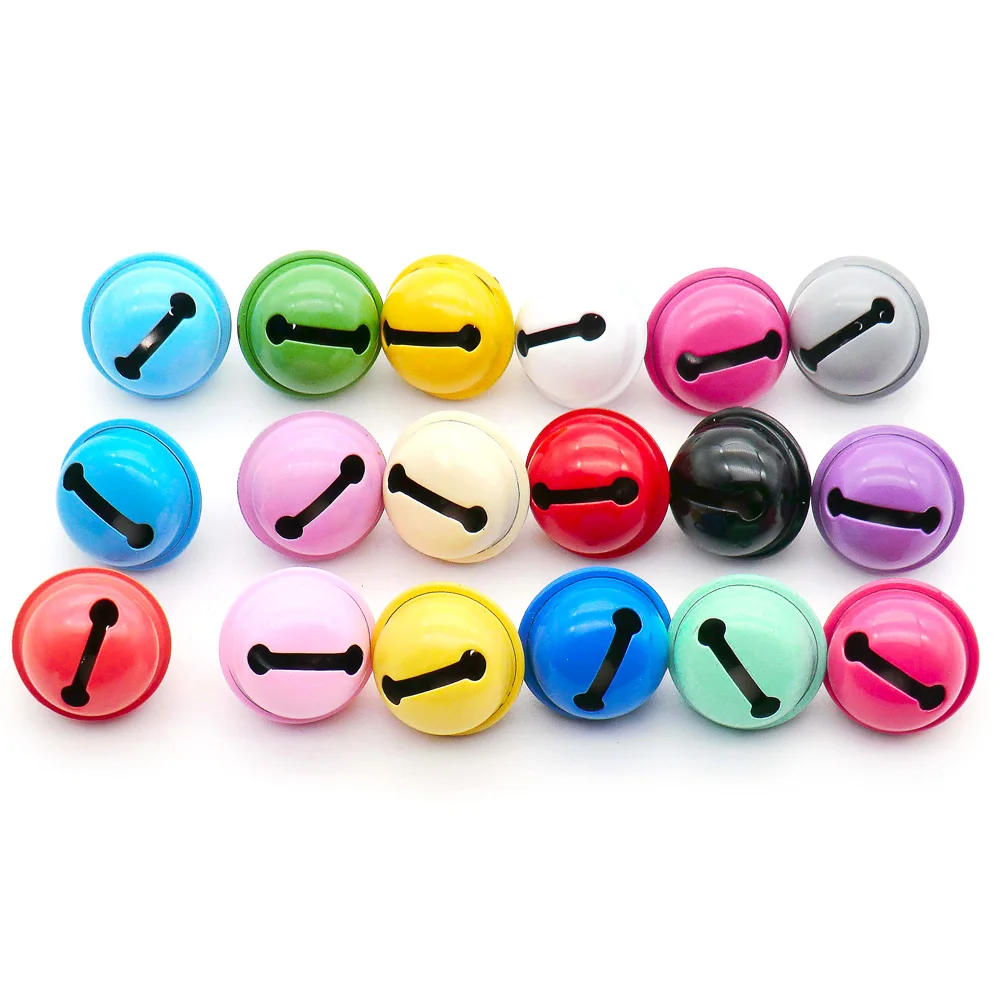 Colgantes de cascabel para Collar de perro, etiquetas de nombre para gato, llavero para mascotas, accesorios hechos a mano, campana de Navidad, venta al por mayor, 100/50/20 piezas - imagen 4