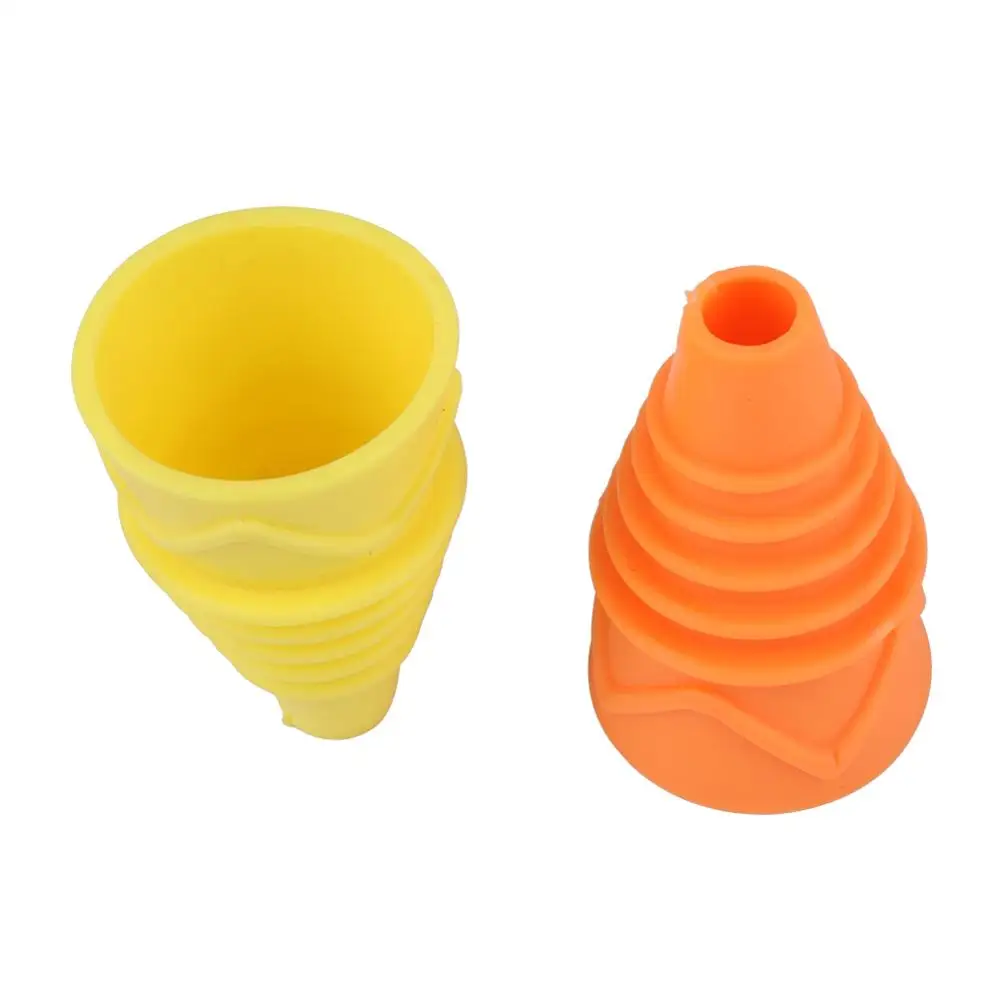 Trampa para moscas Flexible, embudo reutilizable de silicona para Control de plagas, atrapamoscas de frutas, asesino para el hogar, jardín, cocina, 5 uds. - imagen 3