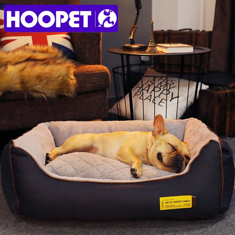 HOOPET-cama para perros y cachorros, sofá, casa para dormir, nido para gatos cálido, otoño e invierno, alta calidad