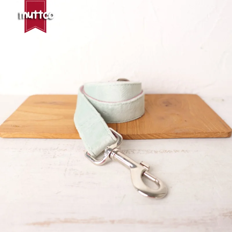 MUTTCO-collar con etiqueta de identificación para perro mascota personalizado, correa THE MINT ROSA, collar con placa con nombre ajustable para cachorros, 5 tamaños, UDC109 - imagen 4