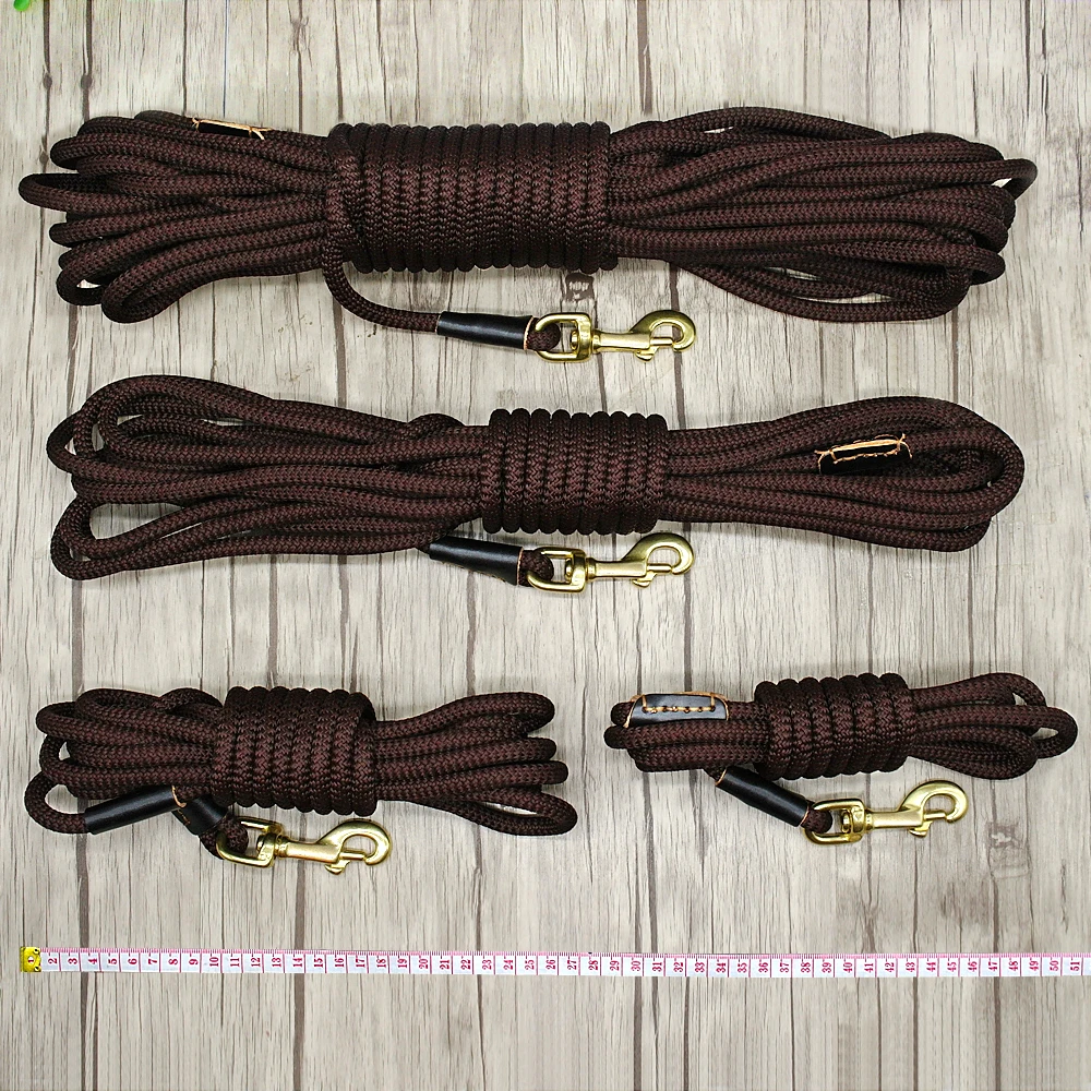 Correa de nailon para perro, correa larga para seguimiento de mascotas, cuerda redonda, correa para perro al aire libre, plomo para entrenamiento de perros pequeños, medianos y grandes, 3M/5M/10M/20M - imagen 5