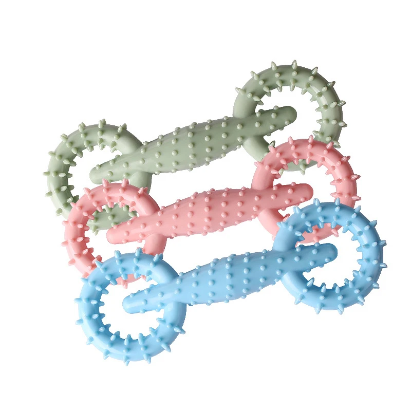 Pet Dog Toys TPR Chewing Molar Candy Dog Teeth Cleaning Toy Dog Toothbrush Molar Rod Interactive Training Pull Ring Toys - imagen 5