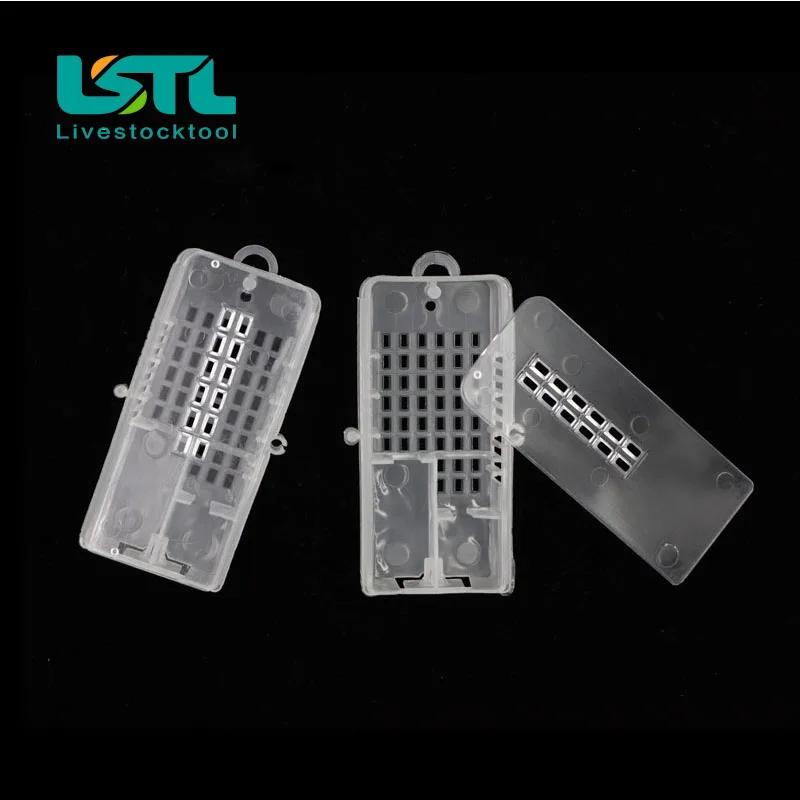 Jaulas de transporte de abejas reina, equipo de apicultura transparente, casa de colmena, jaula de abejas reina blanca transparente, 10 Uds.