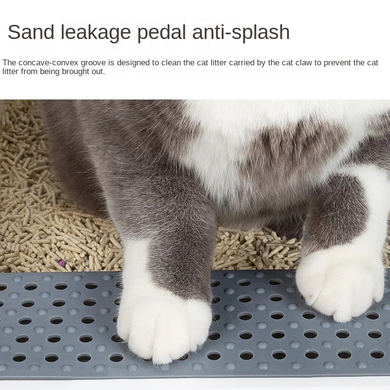 Inodoro de plástico a prueba de salpicaduras para mascotas, desodorante completamente semicerrado, antiarena, suministros para gatitos de tamaño pequeño - imagen 4