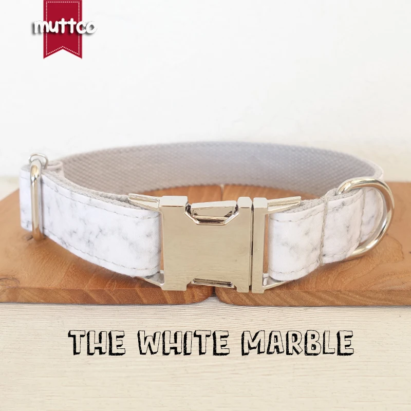 MUTTCO Juego de correa de collar de perro personalizado para mascotas, accesorio para perros, suministro para mascotas para perros pequeños, medianos y grandes, 5 tamaños, nuevo estilo UDC085