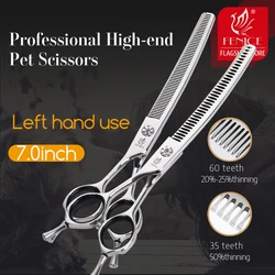 Tijeras curvas chunker para peluquería profesional de perros