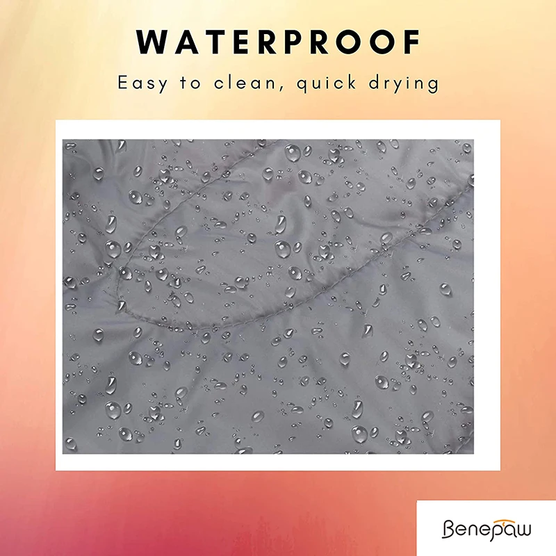 Benepaw-saco de dormir portátil para perro, cama interior de lana corta impermeable para mascotas, para acampar y mochilero, fácil de limpiar - imagen 4