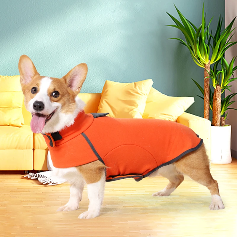 Sudaderas con capucha para perros pequeños y grandes, ropa de lana cálida para mascotas, sudadera para cachorros, Pug York, Bulldog Francés, Invierno - imagen 5