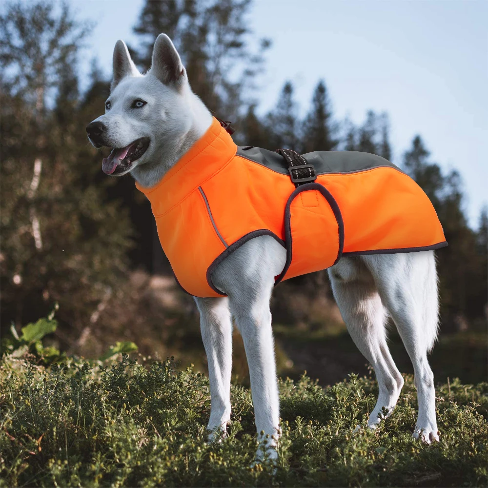 Chaqueta para perros al aire libre, ropa impermeable reflectante para mascotas, abrigo, ropa para perros, chaleco, ropa cálida de invierno para perros grandes, Labrador - imagen 2