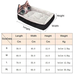 Cama sofá reversible para gatos y perros pequeños – Suave y acogedora