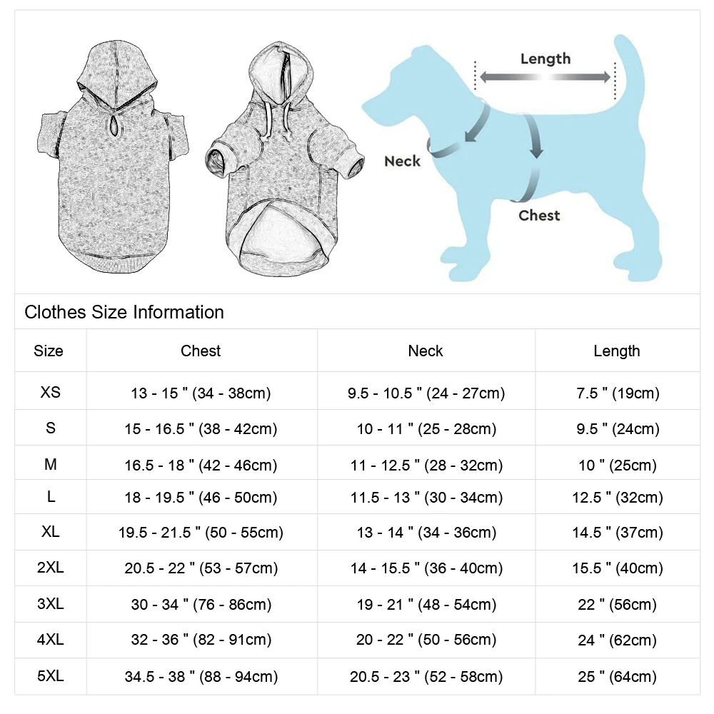 Vista trasera de la sudadera personalizada para perro