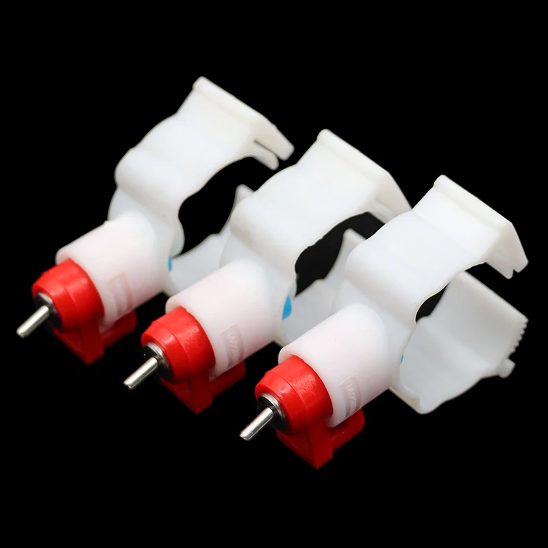 Comedero para aves de corral, pezones de 30 piezas, Clip blanco, tipo pezón rojo, 25Mm de diámetro, suministros de herramientas - imagen 2