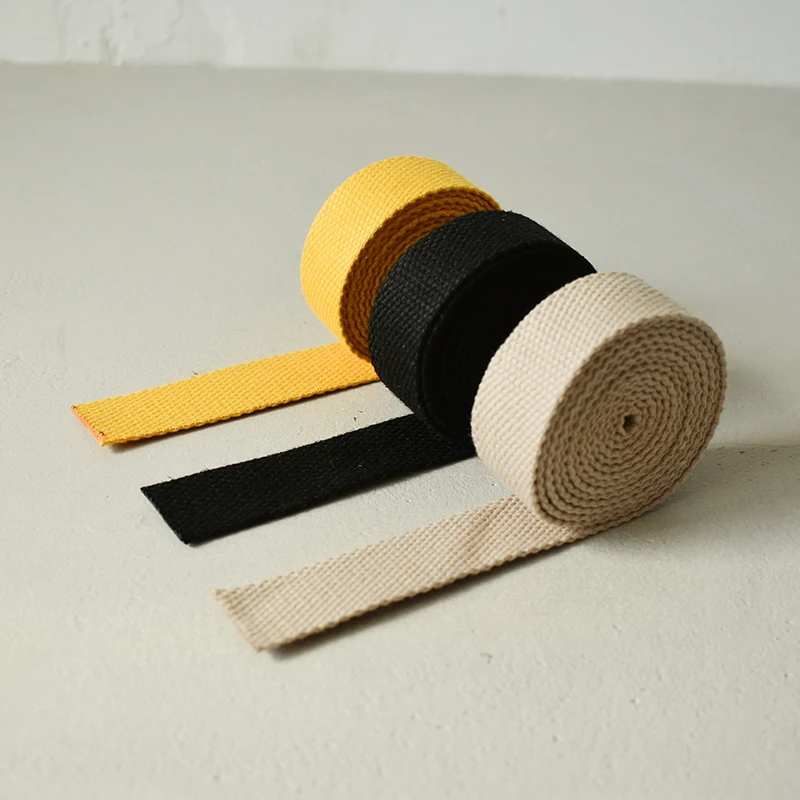 Cinta de algodón de 1 yarda de ancho y 20mm en muchos colores, cinta de correas estampada, correa para cinturón de equipaje, cuerda para perro, Collar para mascota, bolsa de arnés - imagen 2