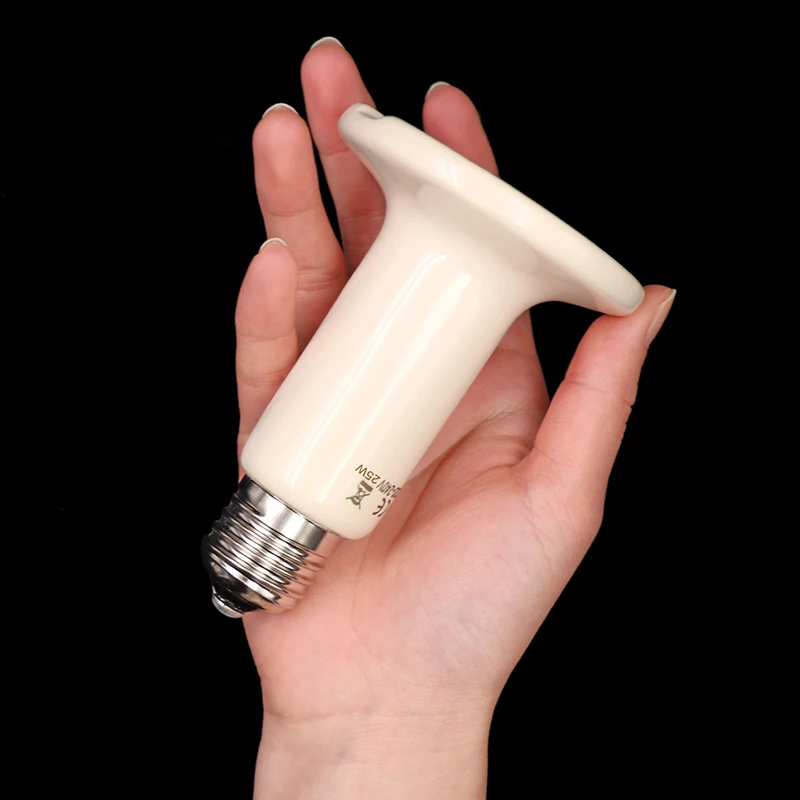 Lámpara de calefacción de infrarrojos lejanos para mascotas, bombilla de cerámica de 220V para reptiles y tortugas, emisor de calor, 25W, 50W, 75W, 100W, 150W, 200W - imagen 4