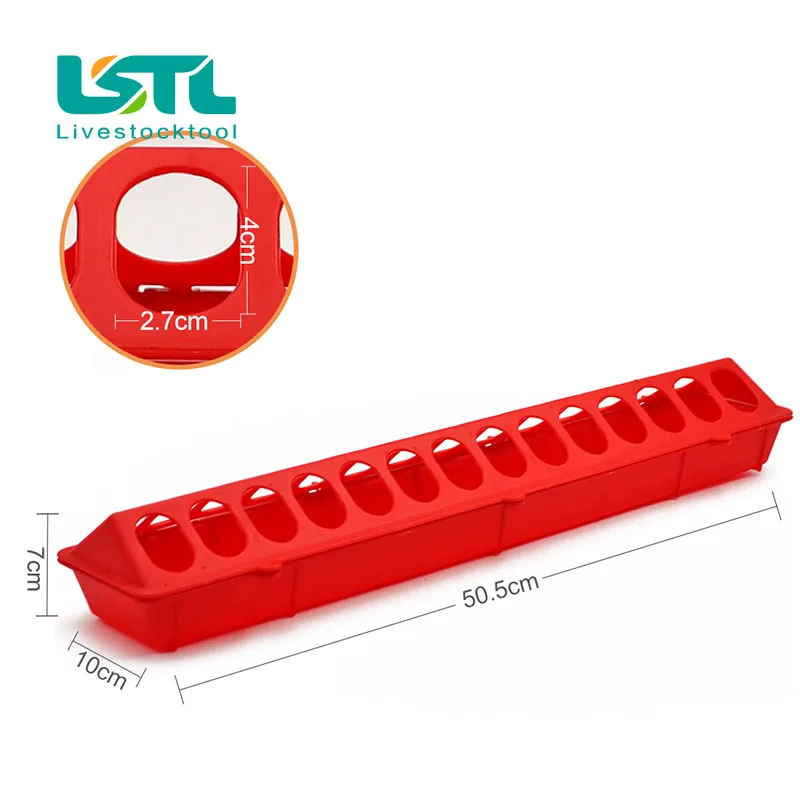 Comedero para aves de corral, fuente abatible de 50cm para aves, codorniz, pollo, faisán - imagen 2